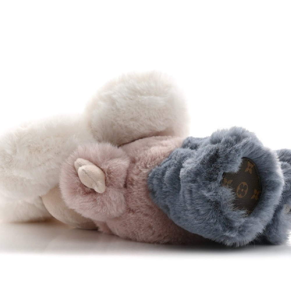 💋Louis Vuitton Pink and Gray Plush - Picture 3 of 5